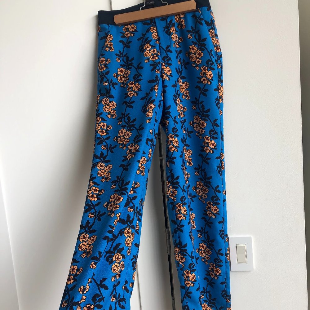 Scotch & Soda Printed Wide-Legged Trouser with Zipper
